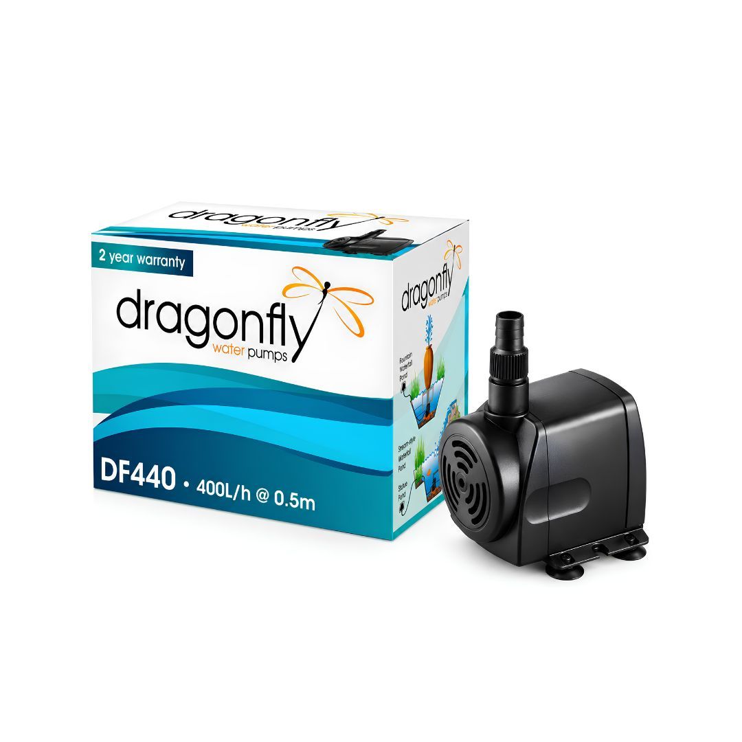 DragonFly Pond & Fountain Pump 500L/H 0.9m max head & 3 Core Plug