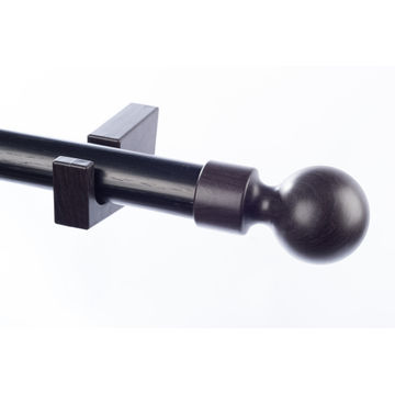 33mm Full Round  Pole Set Coffee Bean - 2,0m