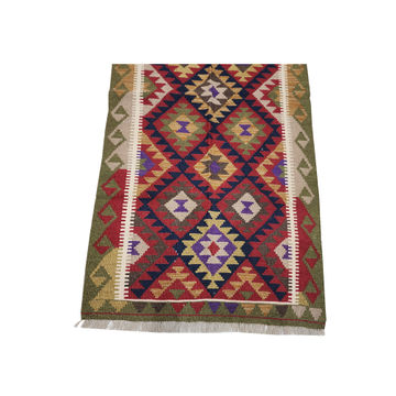 Beautiful Afghan Maimana kilim 198 x 90 CM