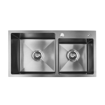 KITCHEN SINK H/M - DOUBLE BOWL - PVD BLACK