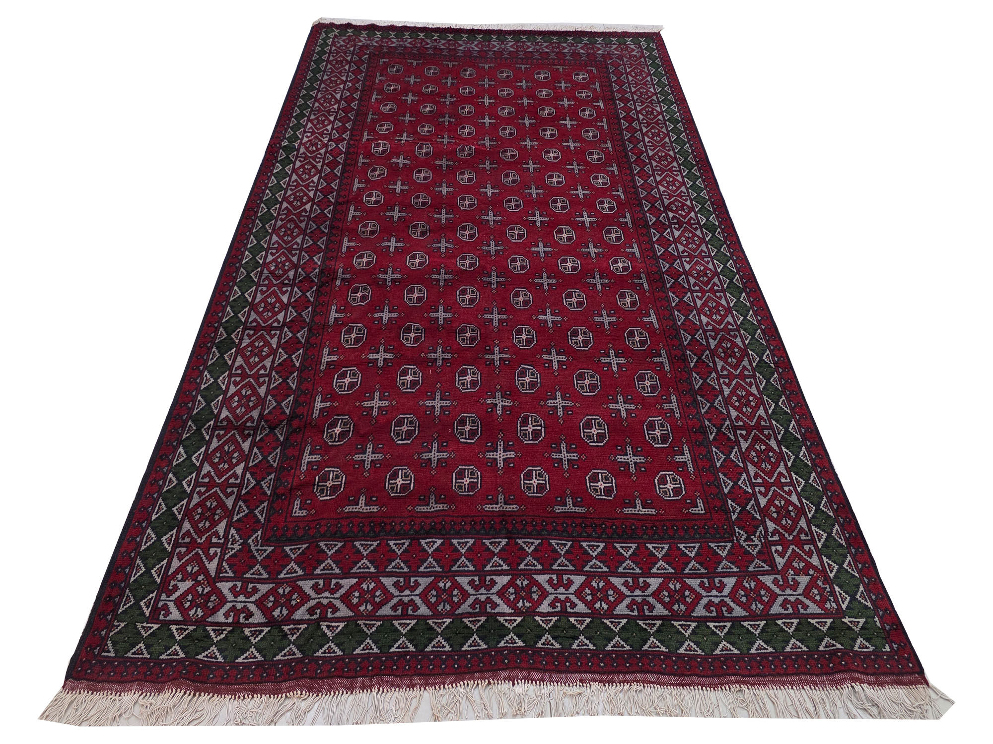 Stunning Afghan Kunduz Carpet 298 x 195 cm