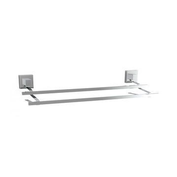 Fusion-Loc - Suction - Double Towel Rail 60cm - Silver