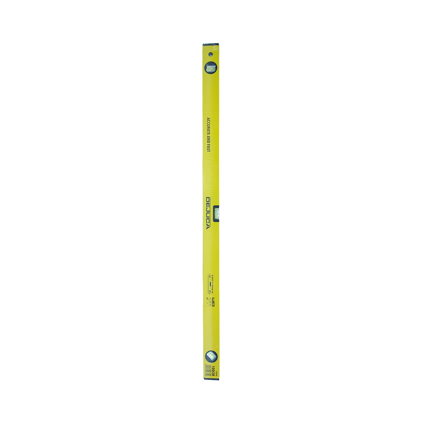 Dejuca - Spirit Level - Aluminum - 3 Vial - 1.5mm - 1000mm - 4 Pack