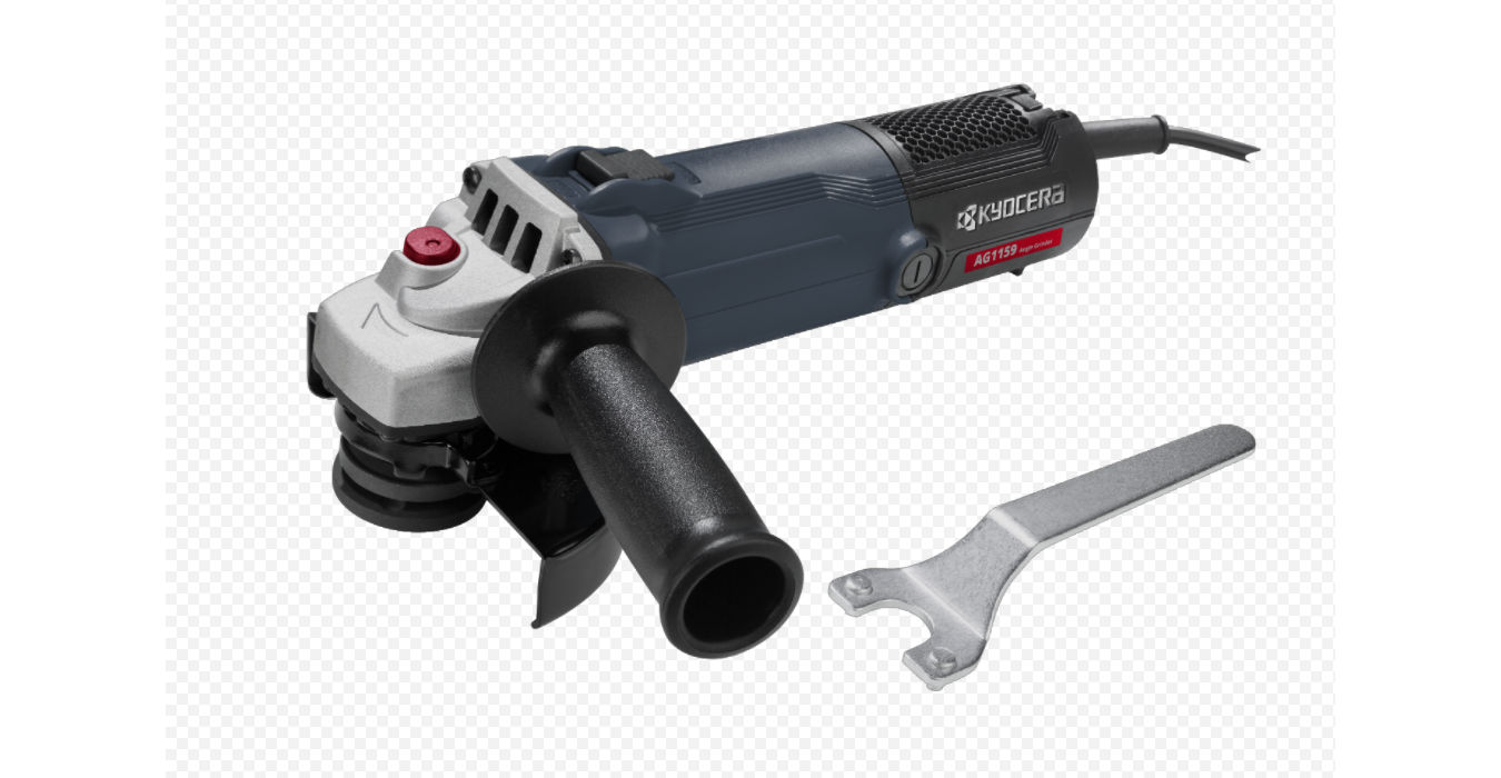 KYOCERA ANGLE GRINDER 115MM 1010W W/DUST FILTER