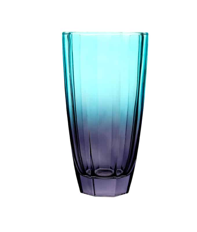 IRENA VASE HAMBURG 25CM TURQ & GREY - Set of 1