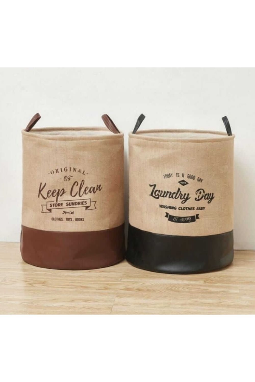 Cylindrical Laundry Basket Storage Bin