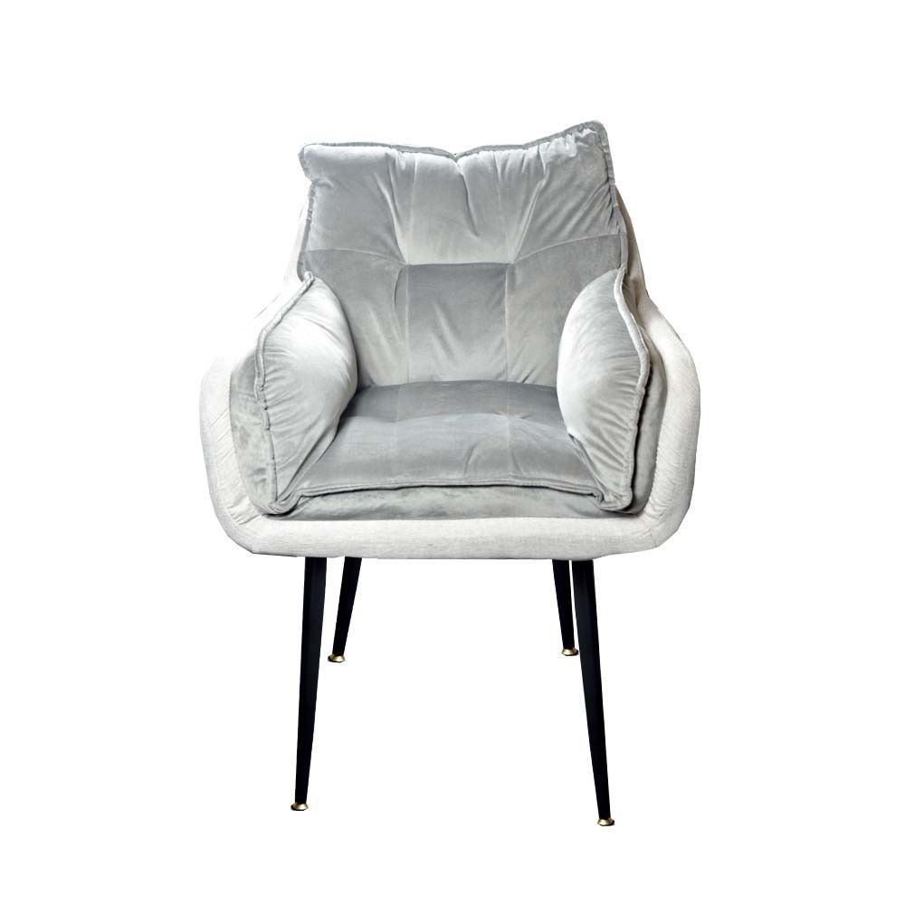 Velvet Upholstered Kitchen Dining Lounge Leisure Chair