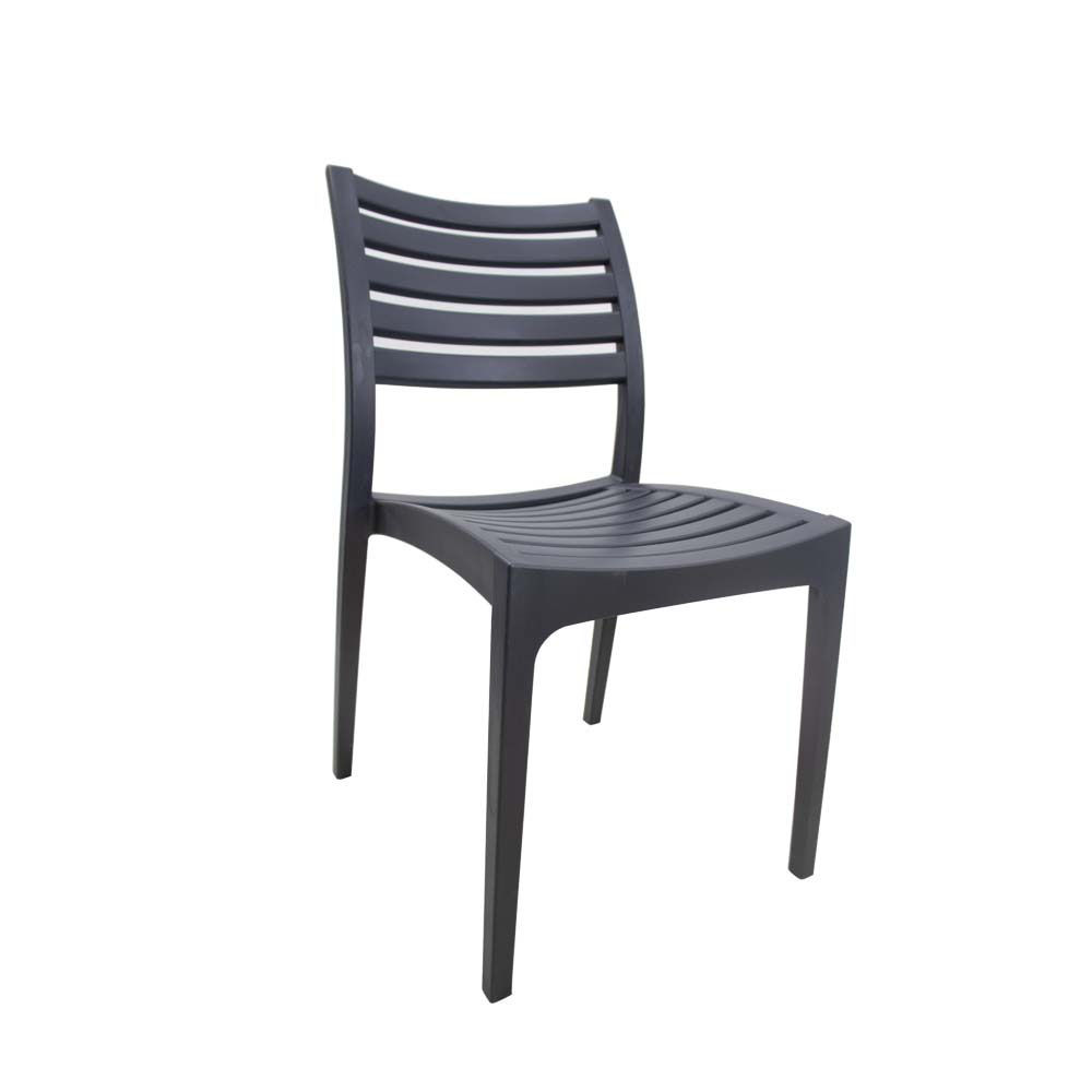 Vividitto - Rimini Cafe Chair without Arms - Charcoal