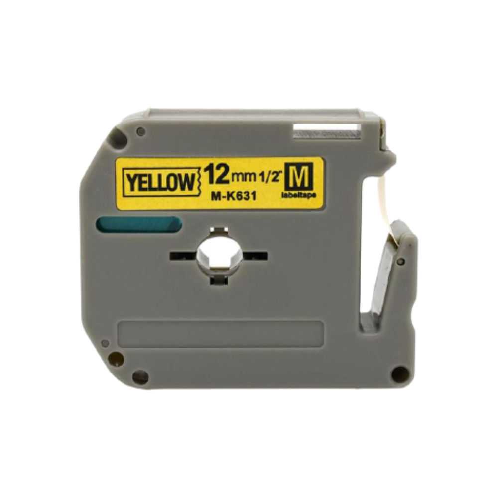 Brother M-K631 - Compatible Label Tape M/MK (Black On Yellow) 12mm*8m