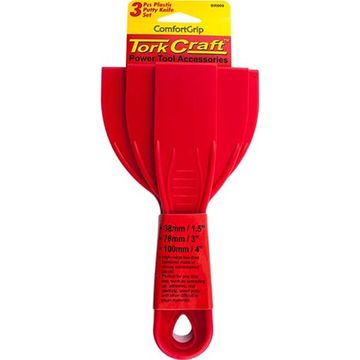 Putty Knife Plastic 3 Piece Set - 6 Pack