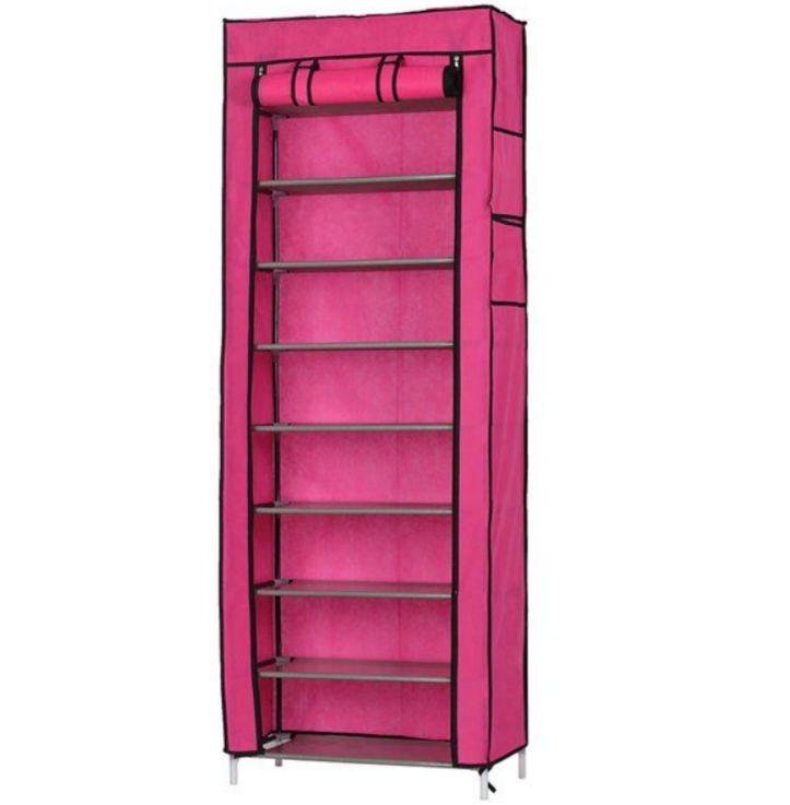 9-Tier Covered Shoe Rack