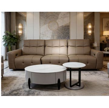 Contemporary Marble Coffee Table Set