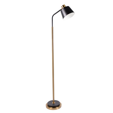 Twilight Floor Light Black & Brass E27 1x40
