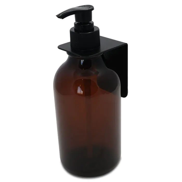 Woodly Soap Dispenser, Wall Mount, 1 Bottle, Black