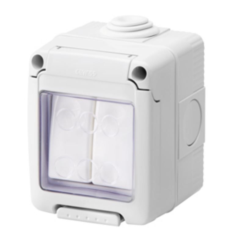 W/P 2x16A 2-Way Switch IP55