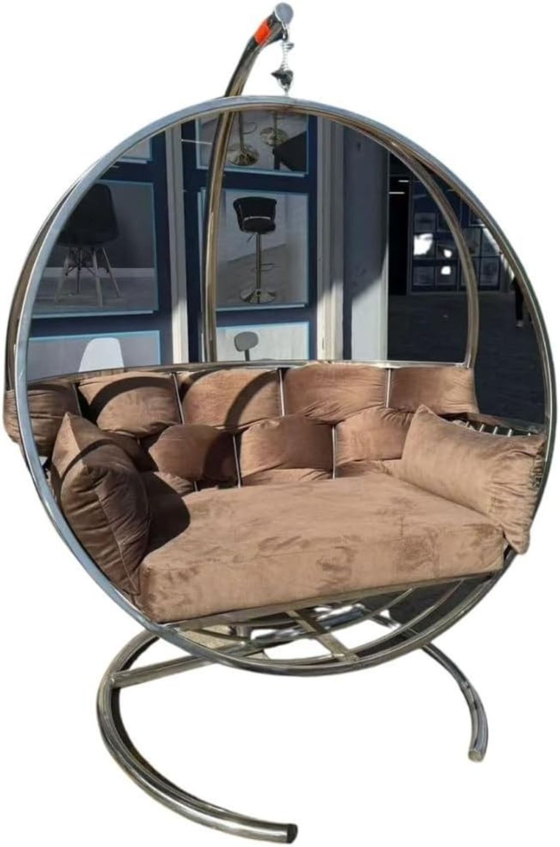 Silver Swing Chair