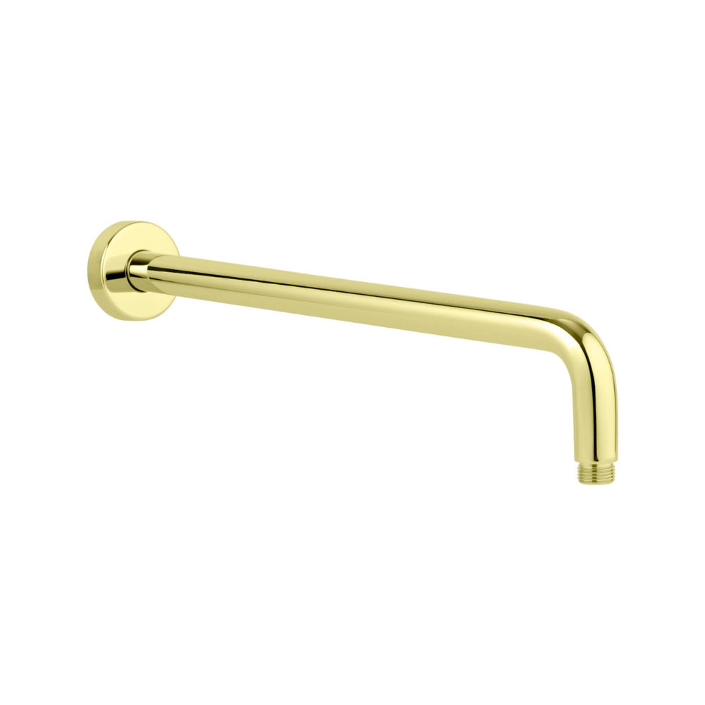 BRUSHED BRASS ROUND SHOWER ARM