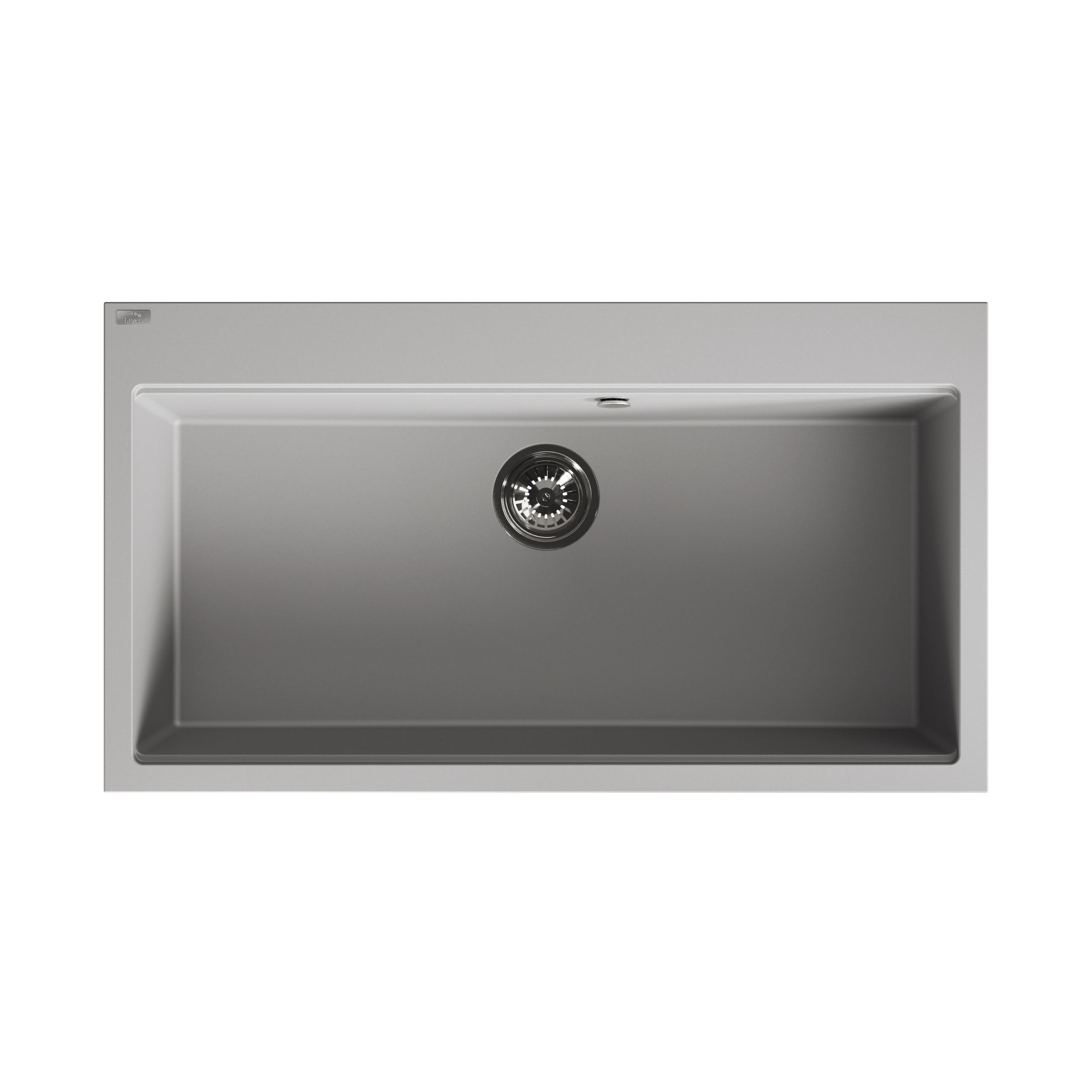 Laveo Tau Granite Sink 1 Bowl 900mm - Grey