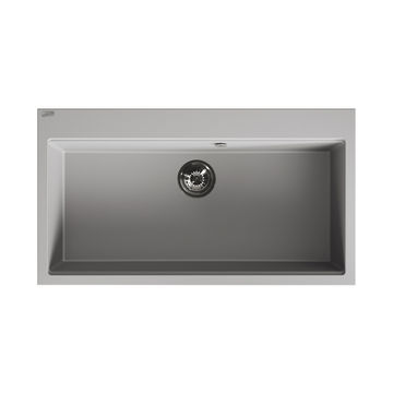 Laveo Tau Granite Sink 1 Bowl 900mm - Grey