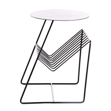 Urban Magazine Side Table 400mm D in Black