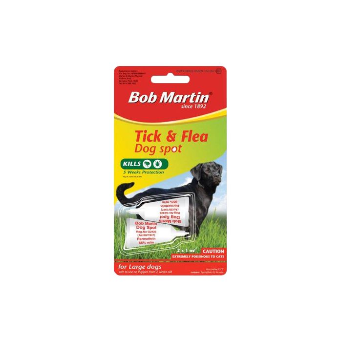 Bob Martin - Spot - Large Dogs - 2 x 1ml