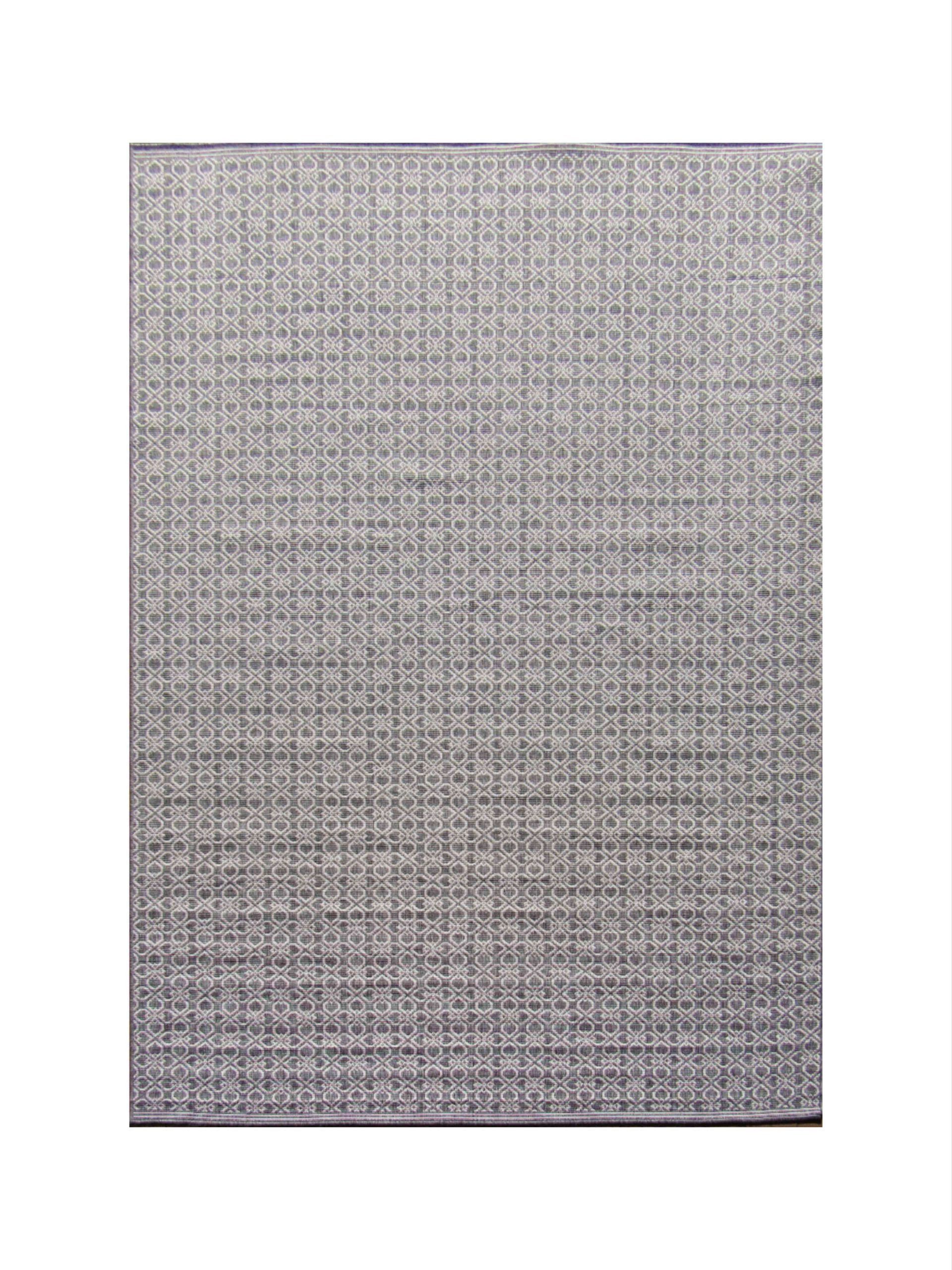 BK Carpets - Modern Flower Indoor Outdoor Area Rug - 2m x 2.9m - Grey