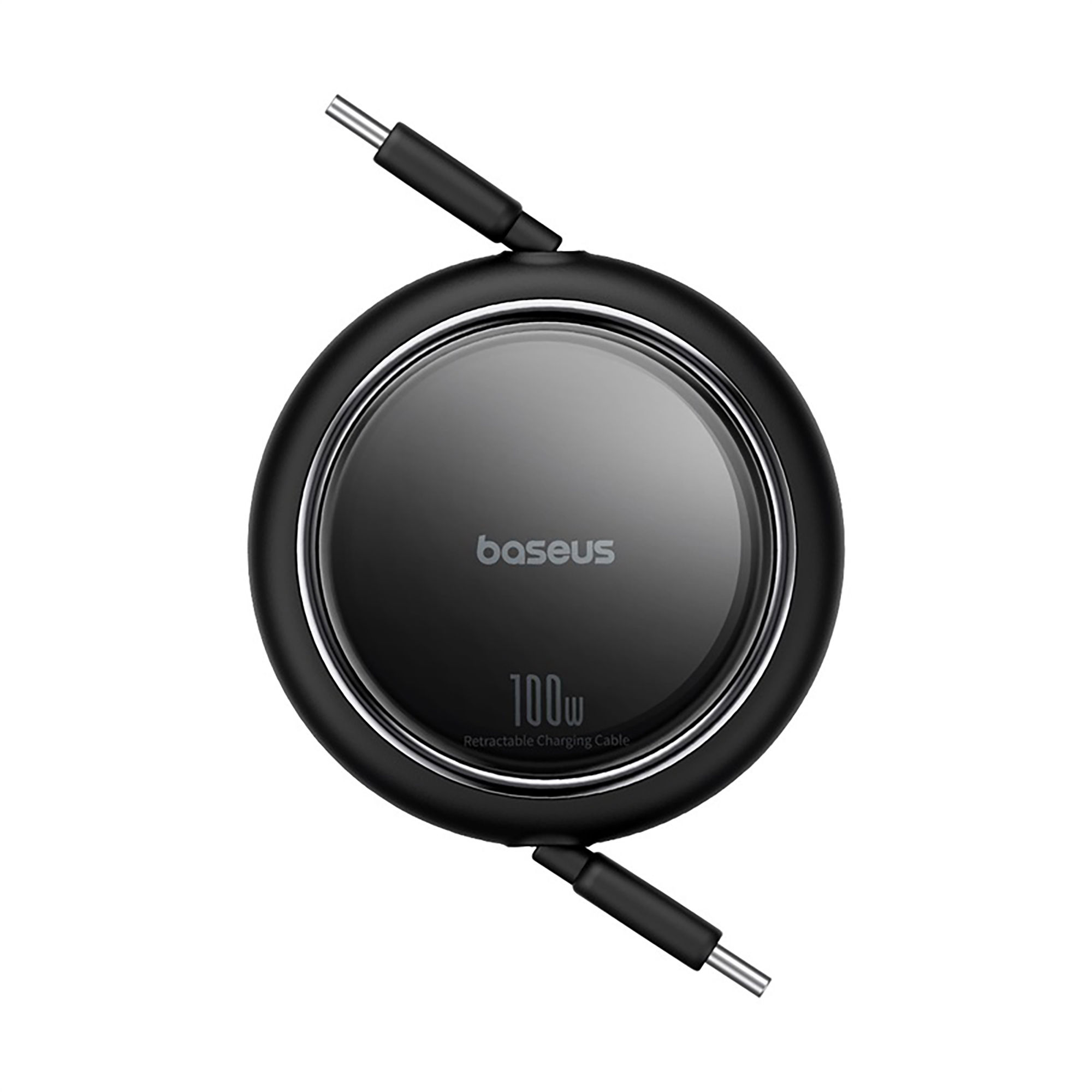 Baseus Free2Draw Mini Retractable Charging Cable Type-C to Type-C 100W 1m - Cluster Black