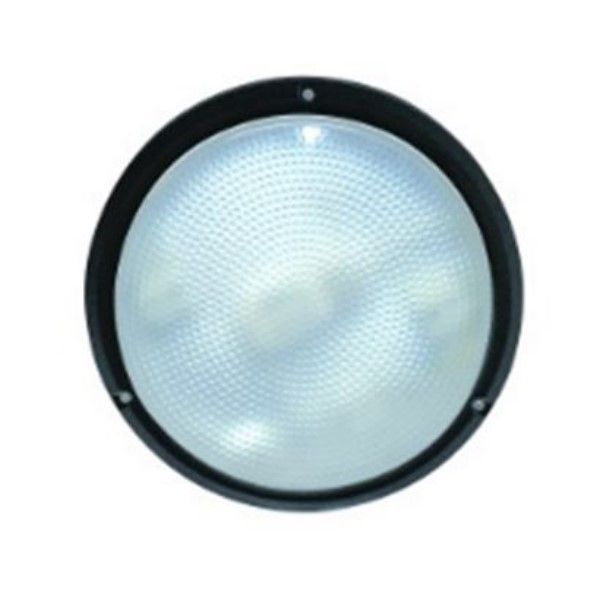 2D 16W Clear Black Bulkhead 266Dia x 67 IP54