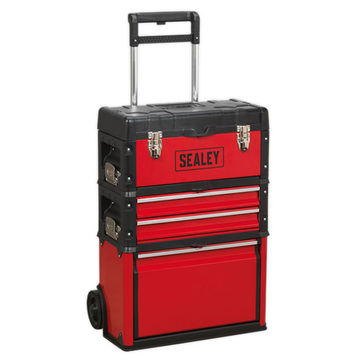 Mobile Steel/Composite Toolbox - 3 Compartment Sealey