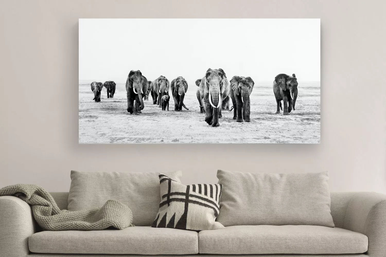 Elephant Walk Canvas