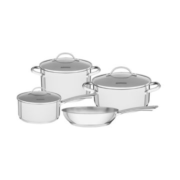 Tramontina 6 pc. Stainless Steel Cookware Set Una Range