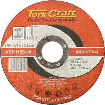Cutting Disc Industrial Metal 115x1.0x22.2 mm - 12 Pack