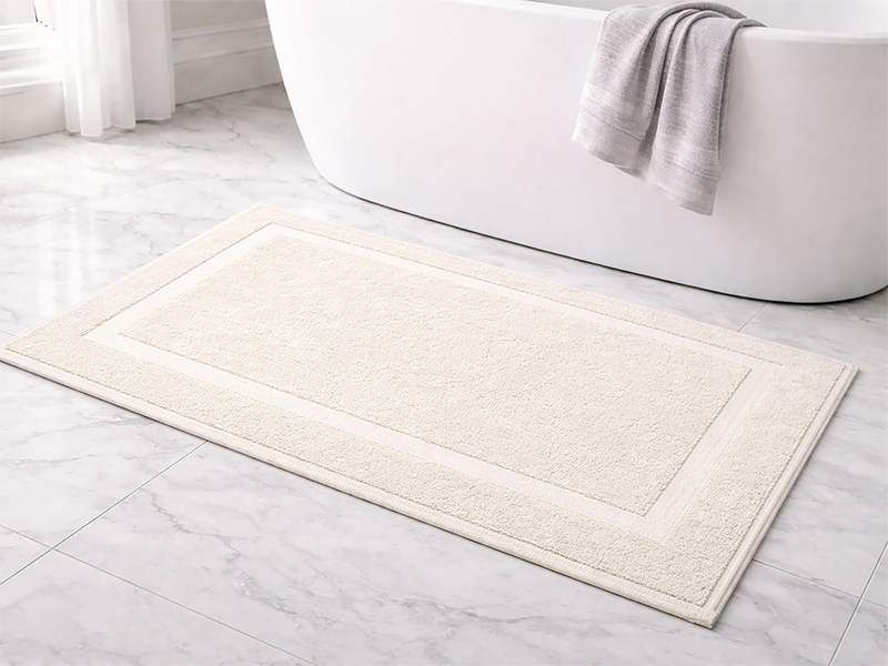 Plush 750GSM - Bath Mat - 050x080cm - Bright White(1pc Pack)