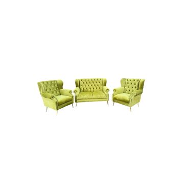 Vintage Mid-Century Couch (Green Lizard)