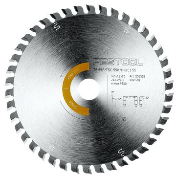 Festool - Fine Tooth Saw Blade 160 x 1.8 x 20 W42