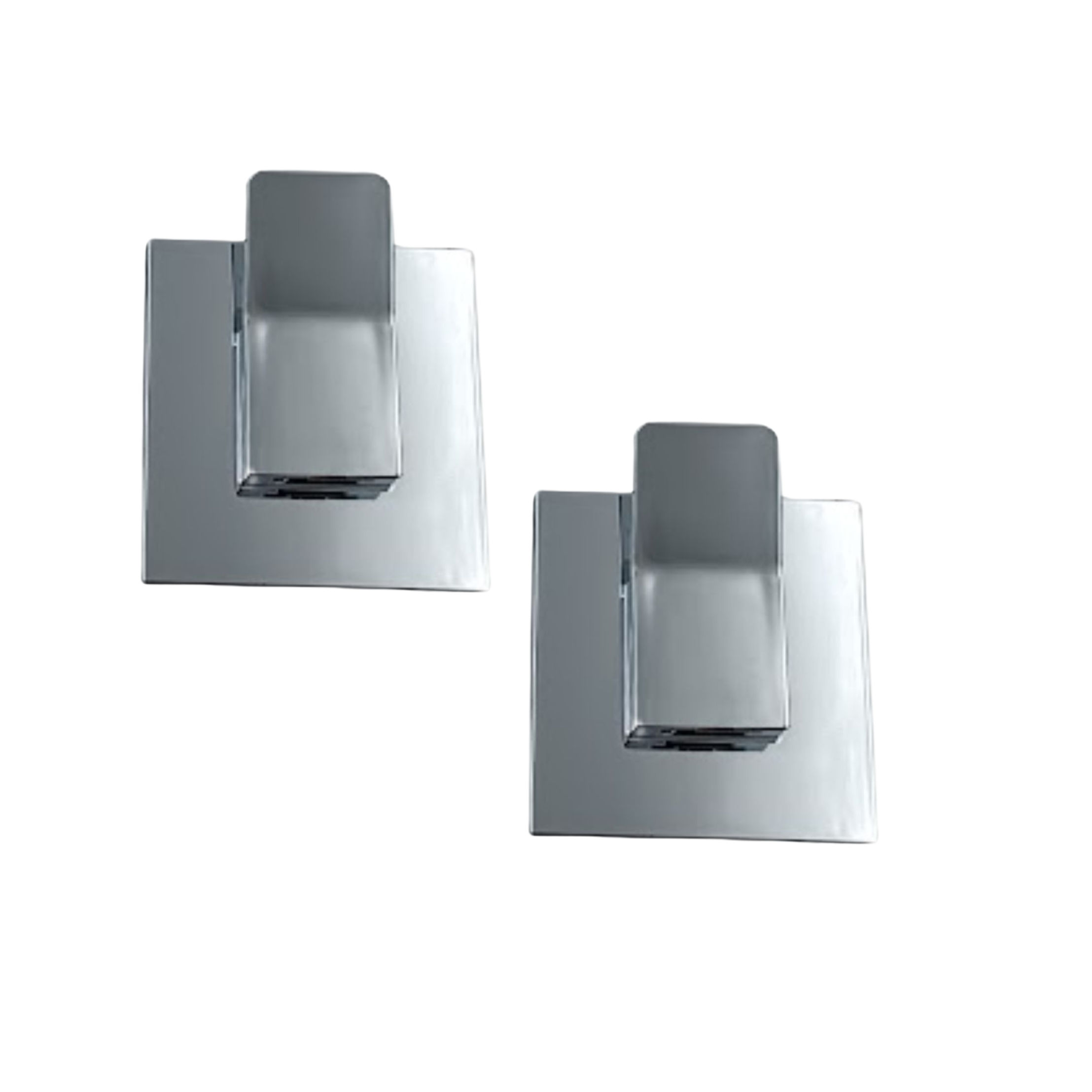Fusion-Loc - Suction - Designer Hook Pack 2 - Silver