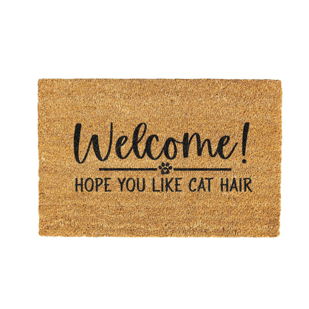 Hope you like cat hair Coir Doormat Design 700 x 400 mm