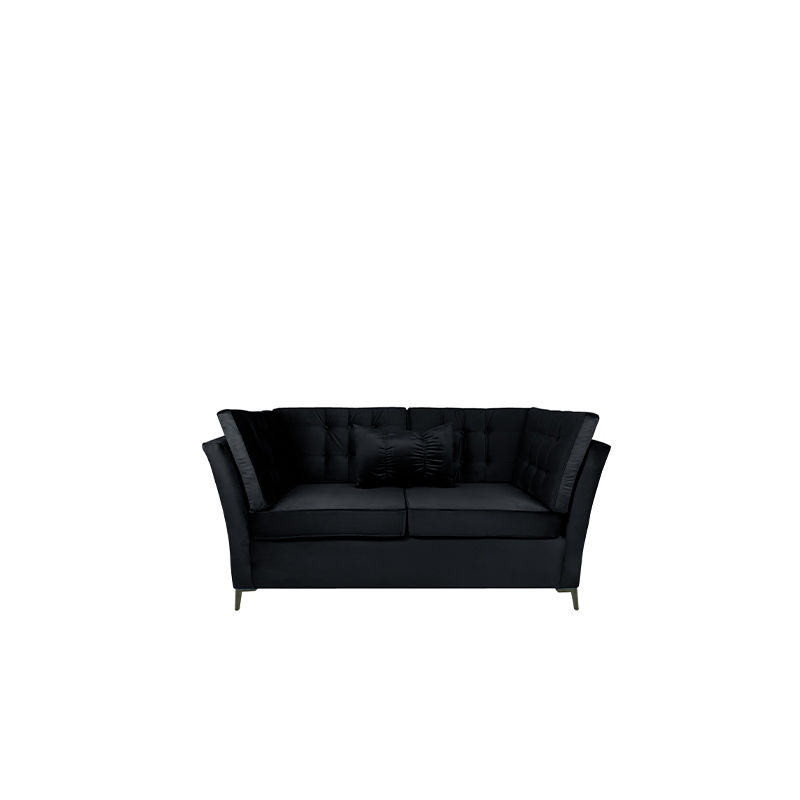 Savanah 2 Seater Couch - Black