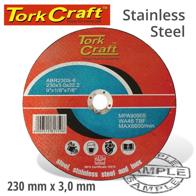 Cutting Disc Steel and Ss 230x3.0 22.22mm - 10 Pack