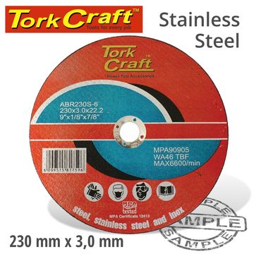 Cutting Disc Steel and Ss 230x3.0 22.22mm - 10 Pack