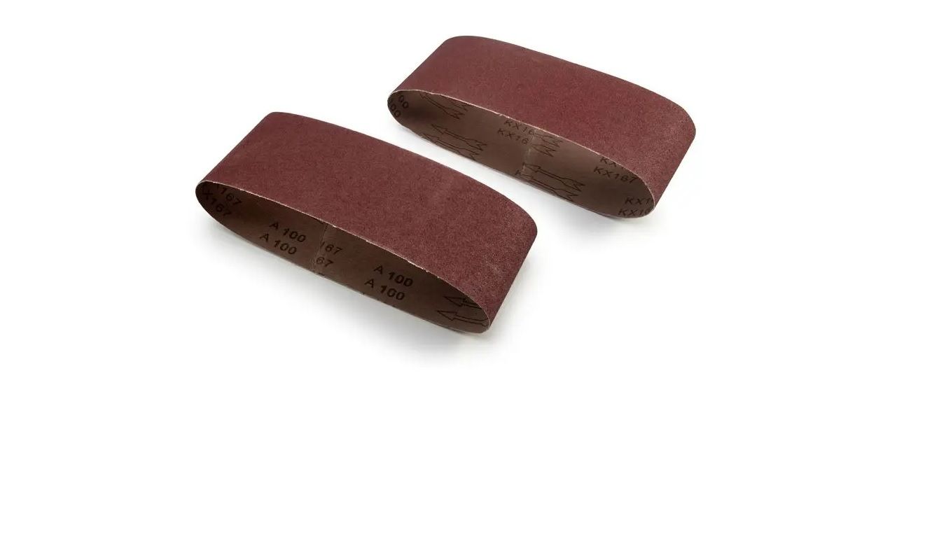 Sanding Belt, 100mm x 610mm, P100, 2 Pieces (3 pack) BY WOODLY
