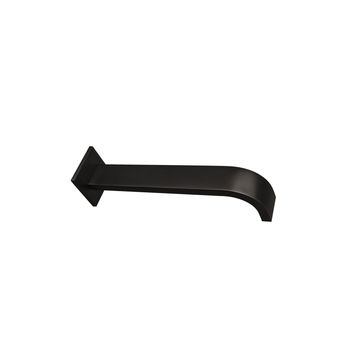 Devario Wall Spout Curved 30*15*185mm Brass - Matt Black