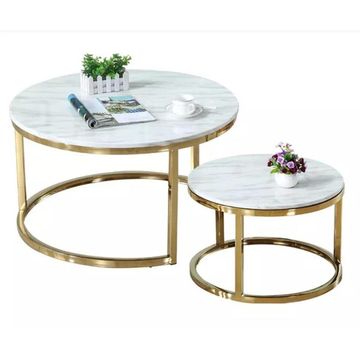 ASHER Marble top nesting table