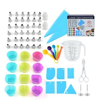 63 Piece Cake Decorator Tools