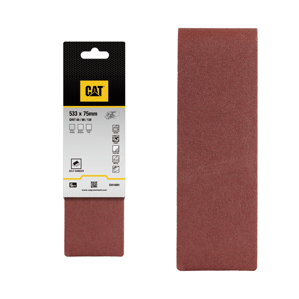 CAT Sanding Sheets Belts 533 x 75mm 6pcs