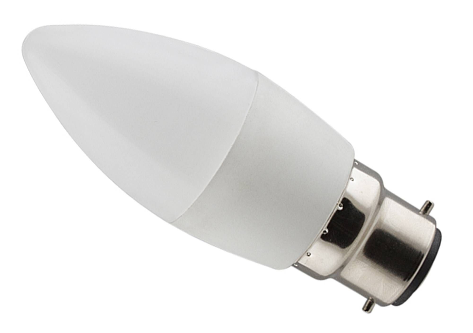 LED LIGHT BULB CANDLE 5W B22 5W DIMMABLE WW OPAL