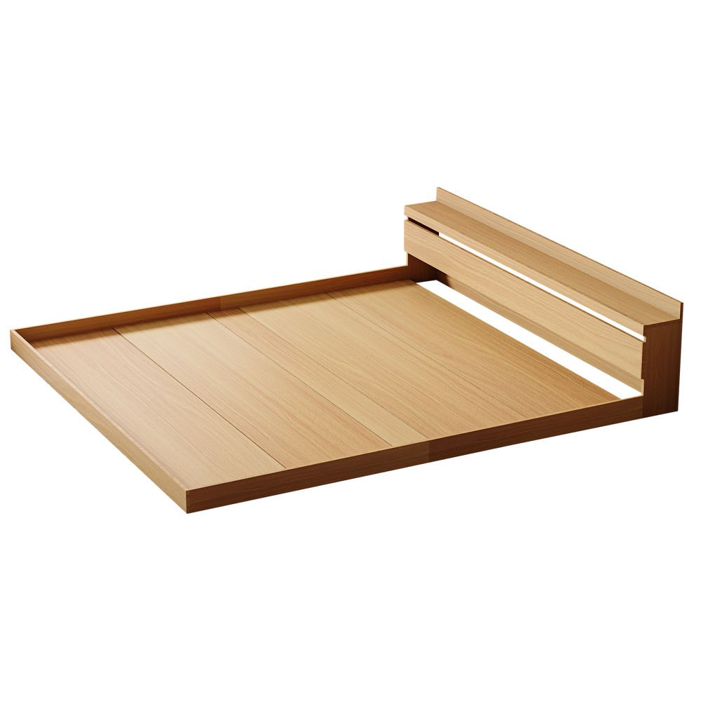 Modern Floor Bed Brown