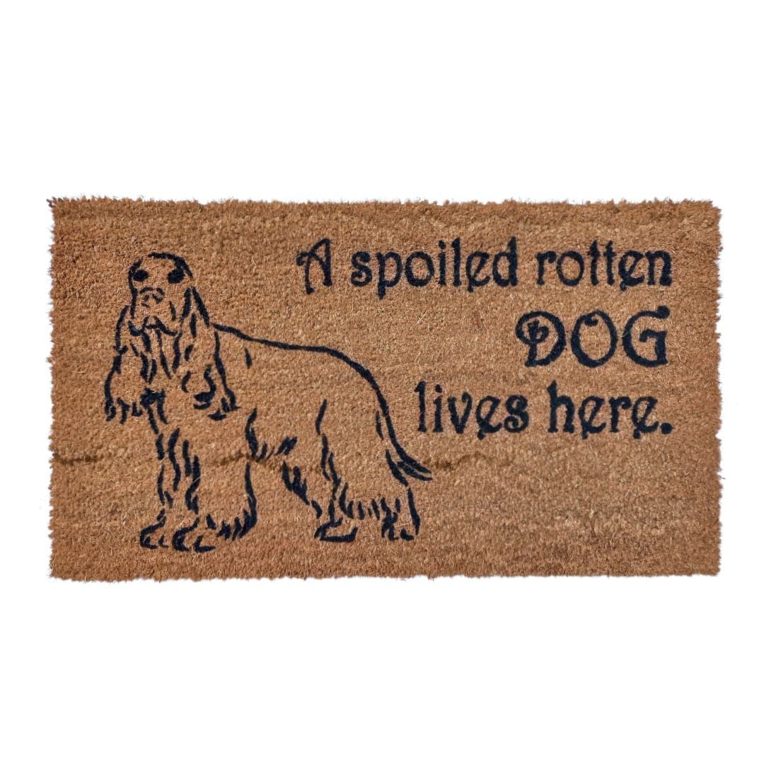 Matnifique Coir Design Doormat - Spoiled Dog 700 x 400 x 14mm