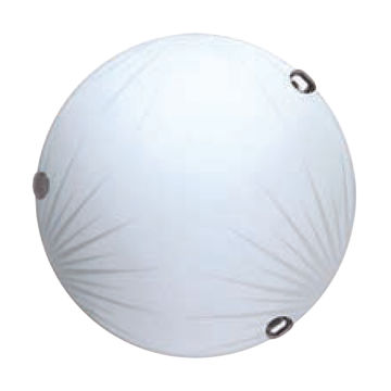 12" Full Moon,  2xE27,  Metal Body,  Glass Cover Ceiling Mount