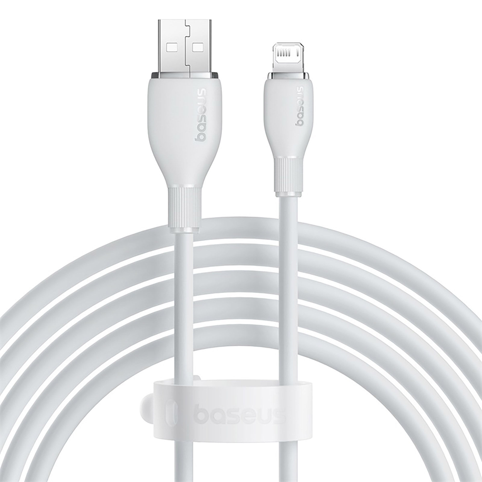 Baseus Pudding Series Fast Charging Cable USB to iP 2.4A 1.2m - Stellar White